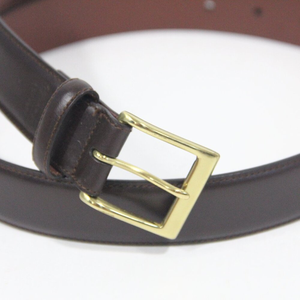 Coach Vintage Belt Men sz 38 Brown Leather Brass Buckle Classic style - Picture 6 of 10